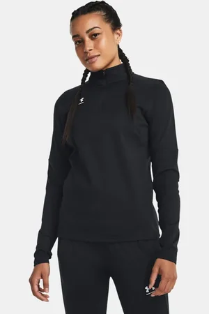 Under Armour Damesshirt Challenger Midlayer Zwart / Wit L