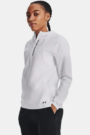Under Armour Damesjack OutRun The Storm Wit / Wit / Reflecterend L