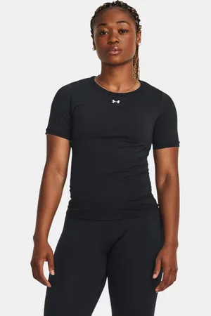 Under Armour Damesshirt Train Seamless met korte mouwen Zwart / Wit L