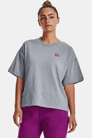 Sportshirts in de kleur grijs voor dames