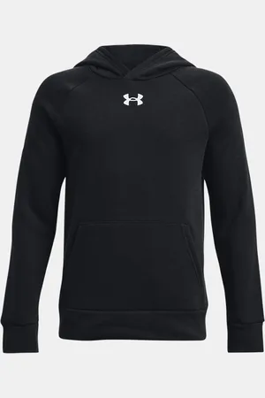 Under Armour Jongenshoodie Rival Fleece Zwart / Wit YLG (149 - 160 cm)