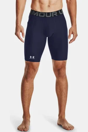 Under Armour Herenshorts HeatGear® Pocket Long Midnight Marineblauw / Wit L