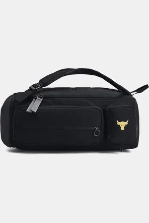 Under Armour Herenrugzak Project Rock Duffle Zwart / Zwart / Metalen Goud ÉÉN MAAT