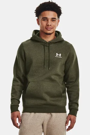 Under Armour Herenhoodie Icon Fleece Marine OD Groente / Wit 3XL