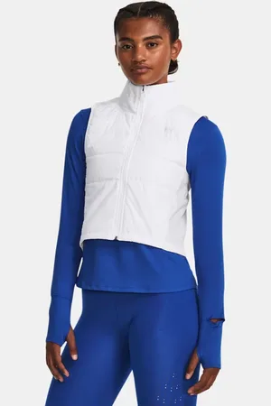 Under Armour Damesbodywarmer Storm Session Run Wit / Reflecterend L