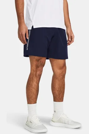 Under Armour Herenshorts Tech™ Woven Wordmark Midnight Marineblauw / Wit 3XL
