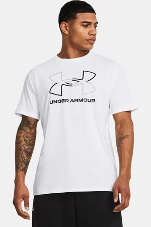 Under Armour Herenshirt Foundation met korte mouwen Wit / Mod Grijs / Zwart L