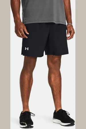 Under Armour Herenshorts Launch 18 cm Zwart / Wit / Reflecterend 3XL