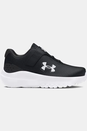 Under Armour Jongenshardloopschoenen Infant Surge 4 AC Zwart / Anthracite / Wit 27