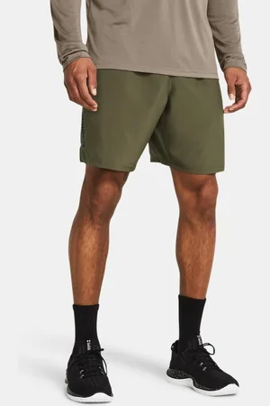 Under Armour Herenshorts Tech™ Woven Wordmark Marine OD Groente / Zwart L