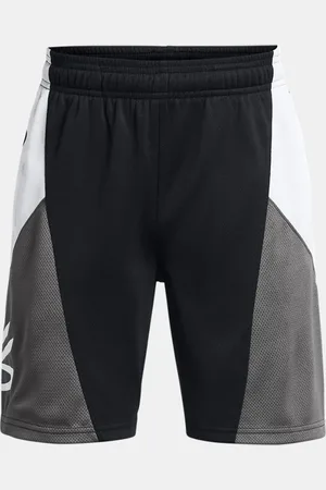 Under Armour Jongensshorts Curry Splash Zwart / Castlerock / Wit YLG (149 - 160 cm)