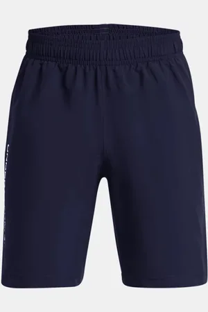 Under Armour Jongensshorts Tech™ Woven Wordmark Midnight Marineblauw / Wit YLG (149 - 160 cm)
