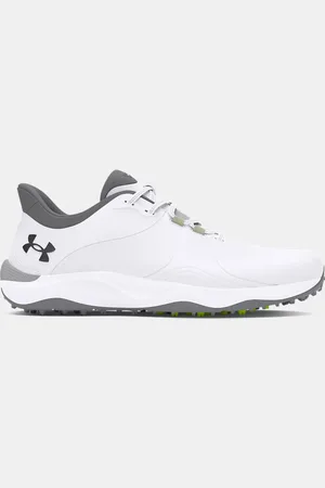 Under Armour Herengolfschoenen Drive Pro Spikeless Wit / Wit / Metalen Gun Metal 44