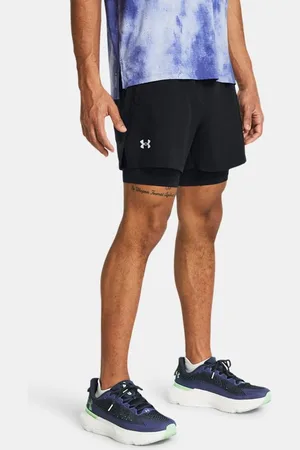 Under Armour Herenshorts Launch 2-in-1 13 cm Zwart / Zwart / Reflecterend S