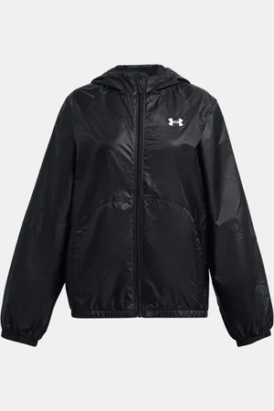 Under Armour Meisjeswindjack Sportstyle Zwart / Wit YLG (149 - 160 cm)