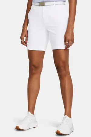 Under Armour Damesshorts Drive 18 cm Wit / Halo Grijs 10