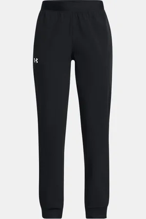 Under Armour Joggingbroek voor meisjes Rival Woven Zwart / Wit YLG (149 - 160 cm)