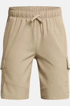 Under Armour Jongensshorts Tech™ Woven Cargo City Khaki / Zwart YLG (149 - 160 cm)