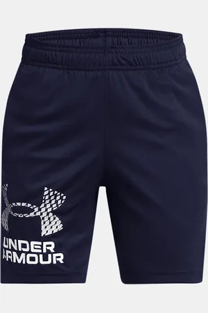 Under Armour Jongensshorts Tech™ Logo Midnight Marineblauw / Mod Grijs YLG (149 - 160 cm)