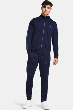 Under Armour Herentrainingspak Rival Knit Midnight Marineblauw / Downpour Grijs / Downpour Grijs S