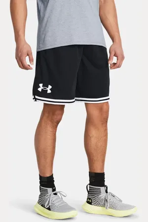 Under Armour Herenshorts Perimeter 25 cm Zwart / Wit L