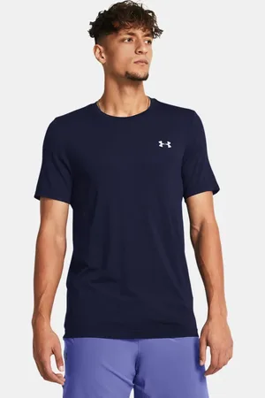 Under Armour Herenshirt Vanish Seamless met korte mouwen Midnight Marineblauw / Mod Grijs L