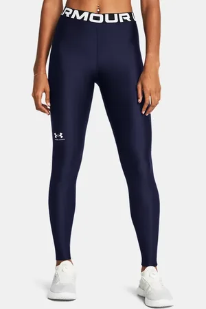 Under Armour Dameslegging HeatGear® Midnight Marineblauw / Wit L