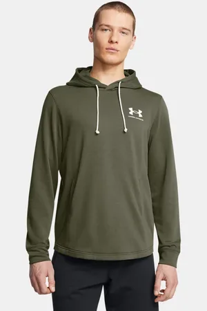 Under Armour Herenhoodie Rival Terry Marine OD Groente / Onyx Wit L