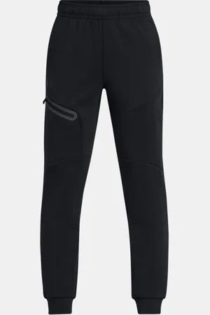 Under Armour Jongensjoggingbroek Unstoppable Fleece Zwart / Zwart YLG (149 - 160 cm)
