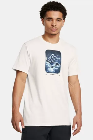 Under Armour T-shirt voor heren Trend Heavyweight Wit Clay / Zwart L