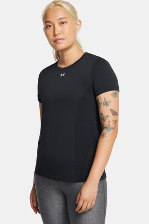 Under Armour Korte damesbroek Vanish Seamless met korte mouwen Zwart / Anthracite / Wit L