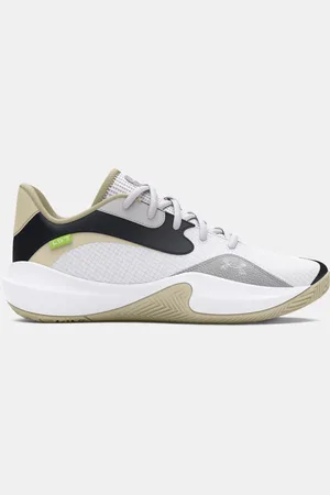 Under Armour Unisex basketbalschoenen Lockdown 7 Low Wit / Silt / Wit 44.5