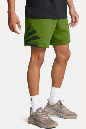 Under Armour Herenshorts Curry Splash Fleece Surplus Groente / Surplus Groente / Zwart L