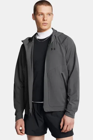 Under Armour Herenjack Unstoppable Left Chest Castlerock / Zwart L