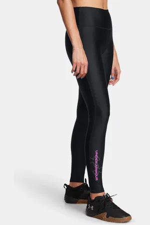 Under Armour Dameslegging Tech™ Branded Zwart / Vivid Magenta / Castlerock L