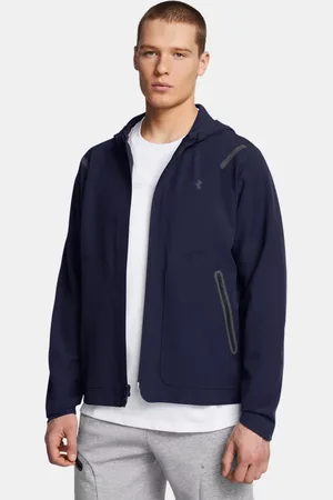 Under Armour Herenjack Unstoppable Left Chest Midnight Marineblauw / Zwart L