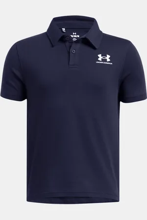 Under Armour Jongenspolo Icon Midnight Marineblauw / Wit YLG (149 - 160 cm)