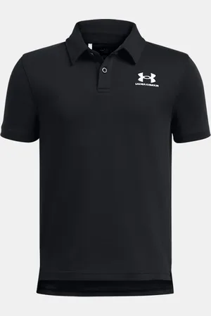 Under Armour Jongenspolo Icon Zwart / Wit YLG (149 - 160 cm)