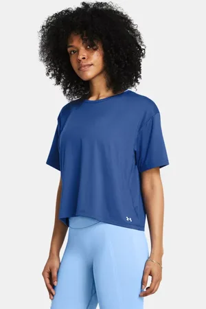 Under Armour Damesshirt Motion met korte mouwen Tech Blauw / Wit M