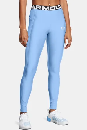 Under Armour Dameslegging HeatGear® Rib Horizon Blauw / Wit L