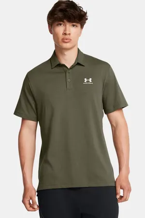 Under Armour Herenpolo Icon Marine OD Groente / Wit L