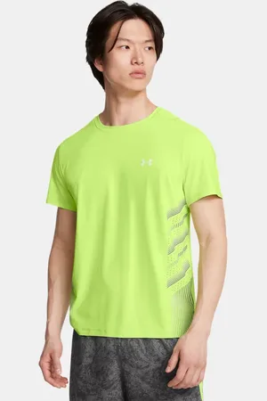 Under Armour Herenshirt Launch Elite Graphic met korte mouwen Morph Groente / Castlerock / Reflecterend S