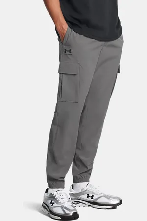 Under Armour Herenbroek Vibe Woven Cargo Castlerock / Zwart L