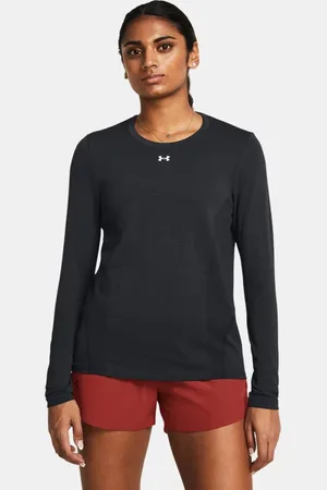 Under Armour Damesshirt Vanish Seamless Loose met lange mouwen Zwart / Anthracite / Wit L