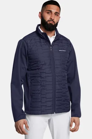 Under Armour Herenjack Drive Pro Insulated Midnight Marineblauw / Metalen Zilver L