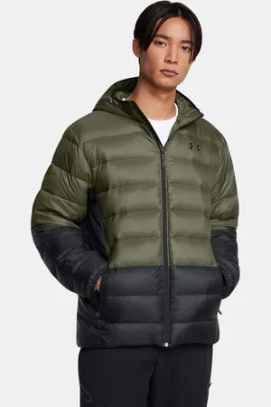 Under Armour Herenjack Legend Down Hooded Marine OD Groente / Zwart / Zwart L