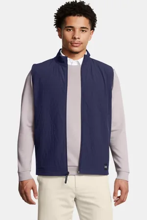 Under Armour Herenbodywarmer Drive Pro Storm Lightweight Insulated Midnight Marineblauw / Metalen Zilver L