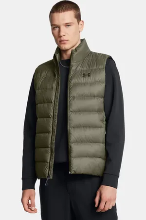 Under Armour Herenbodywarmer Legend Down Marine OD Groente / Zwart L