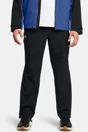 Under Armour Herenregenbroek Golf Zwart / Metalen Zilver L