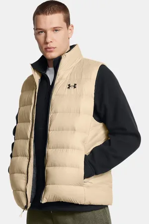 Under Armour Herenbodywarmer Legend Down City Khaki / Zwart 3XL
